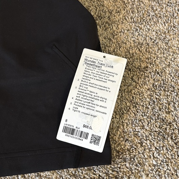 Lululemon Wunder Train tank *Sweetheart size 8 NWT - Picture 3 of 4